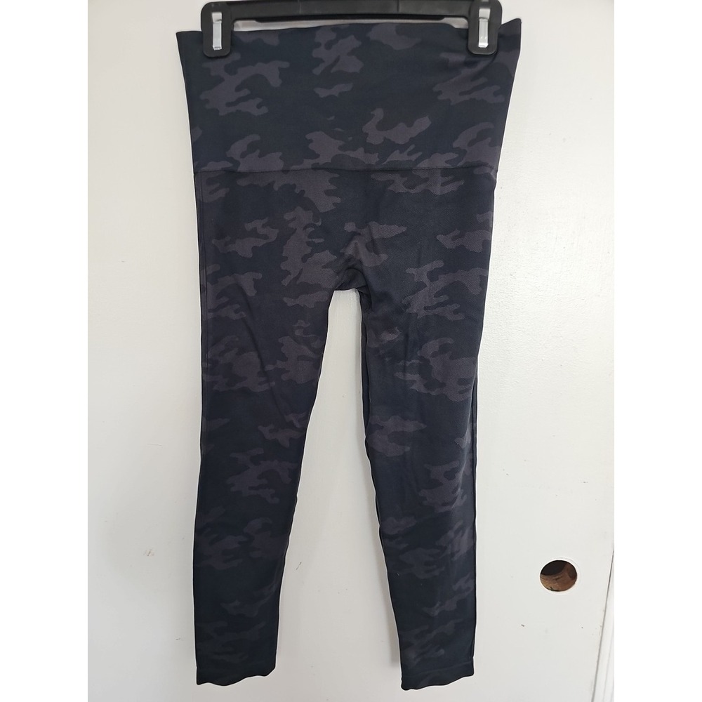 Spanx Look At Me Now Seamless High Waisted Slimming Camo Print Leggings Pants XL